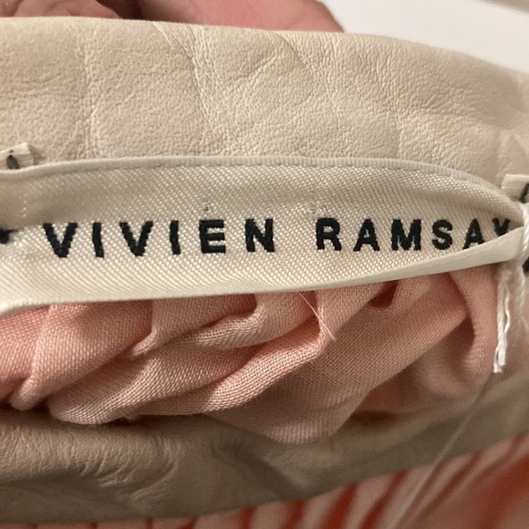 Vivien Ramsay tie dye skirt. Leather waistband. One of a kind.  Tag removed. - Picture 7 of 13